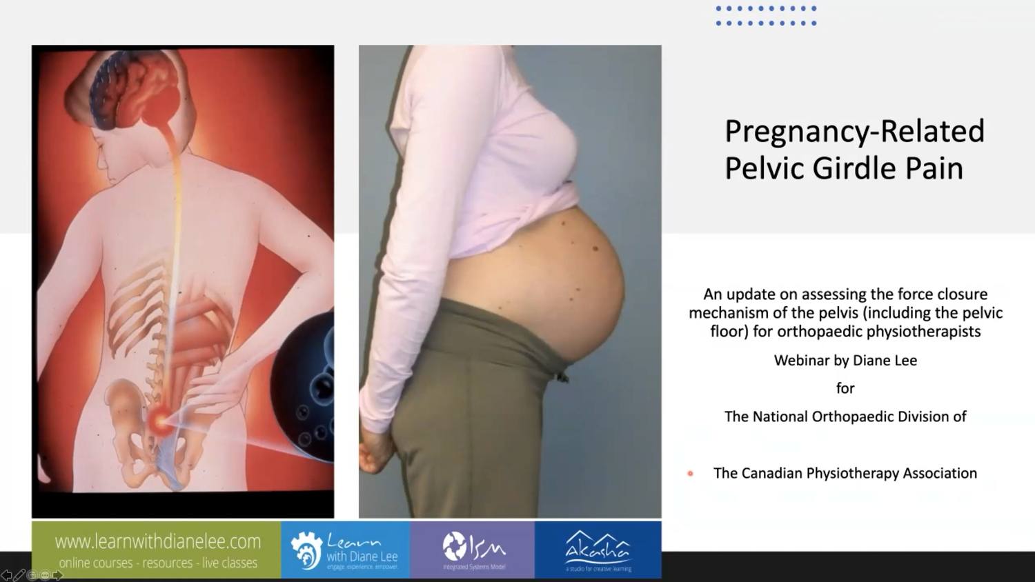 Pregnancy-related Pelvic Girdle Pain and the Pelvic Floor - Learn with  Diane Lee